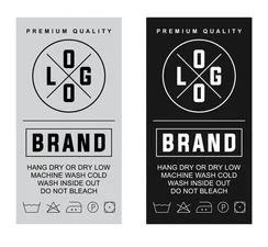 Ultra Soft Printed Satin Care Labels and Fabric Tags - Pixel Accessories